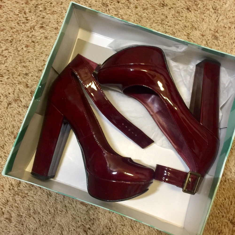 Madeline Girl Platform ankle strap shoes